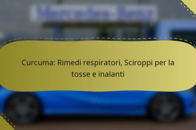 Curcuma: Rimedi respiratori, Sciroppi per la tosse e inalanti